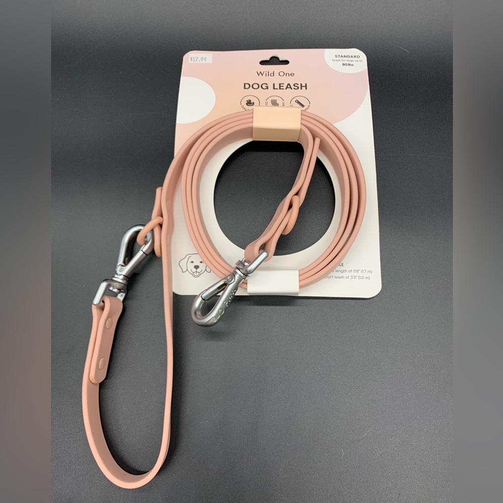 NWT Wild One Dog Leash Multiple Sizes Blush *PROCEEDS GO TO ANIMAL RESCUE*